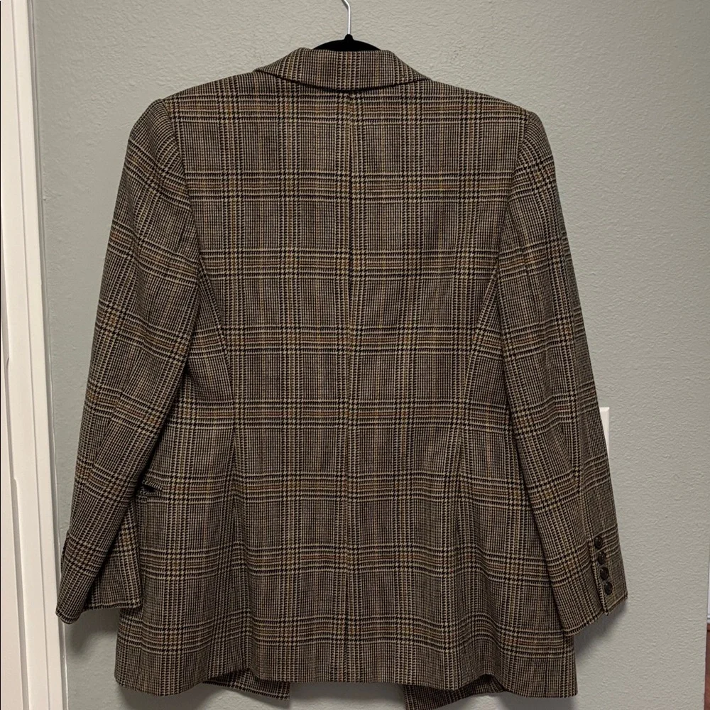 Vintage Glen Plaid Double-Breasted Blazer Embassy Row Women’s Size: 4 - Picture 2 of 6